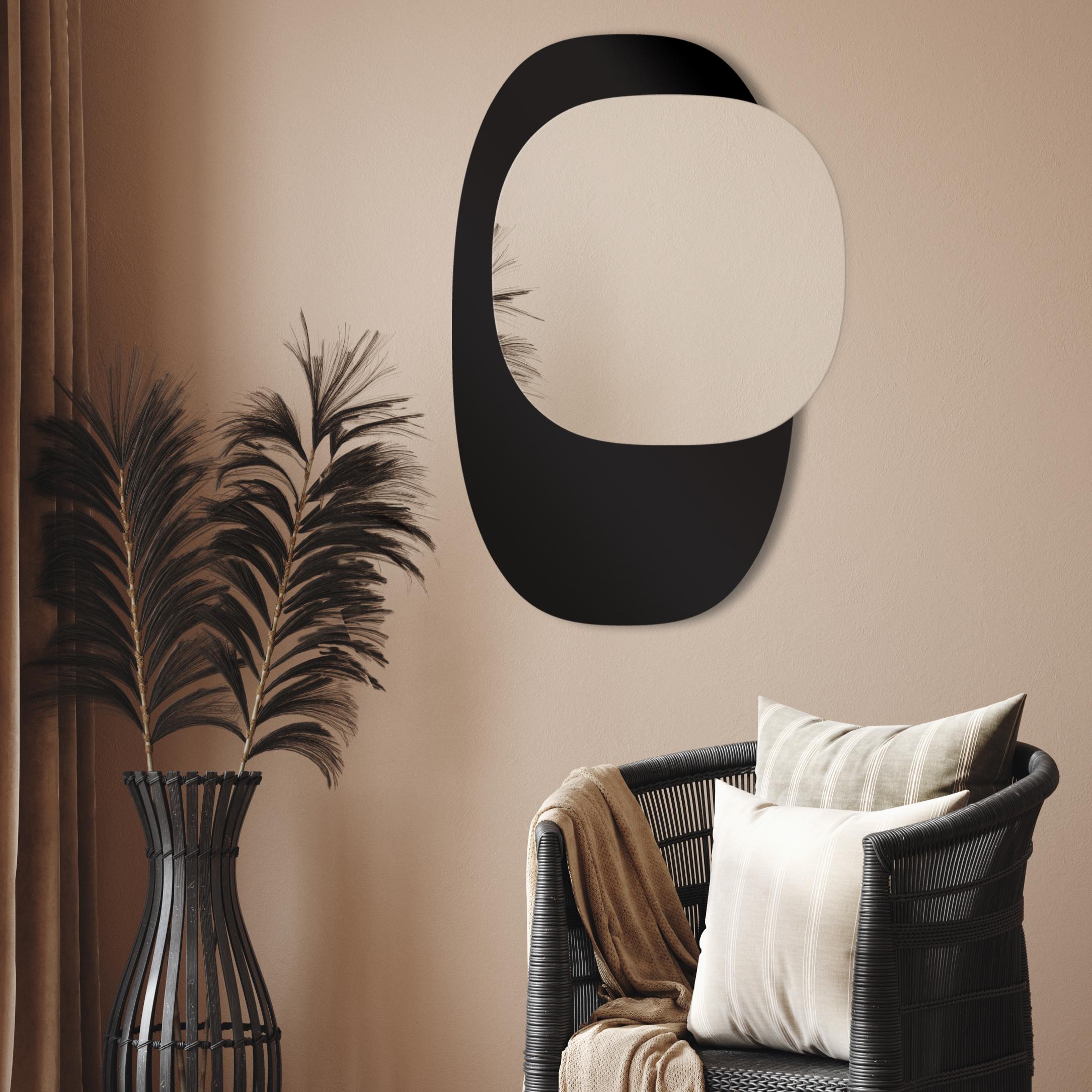Darmowa Dostawa - Lustro 55x90 cm czarny-srebrny Guarda Gusto no. 2 TOSGUS2BLACK55x90