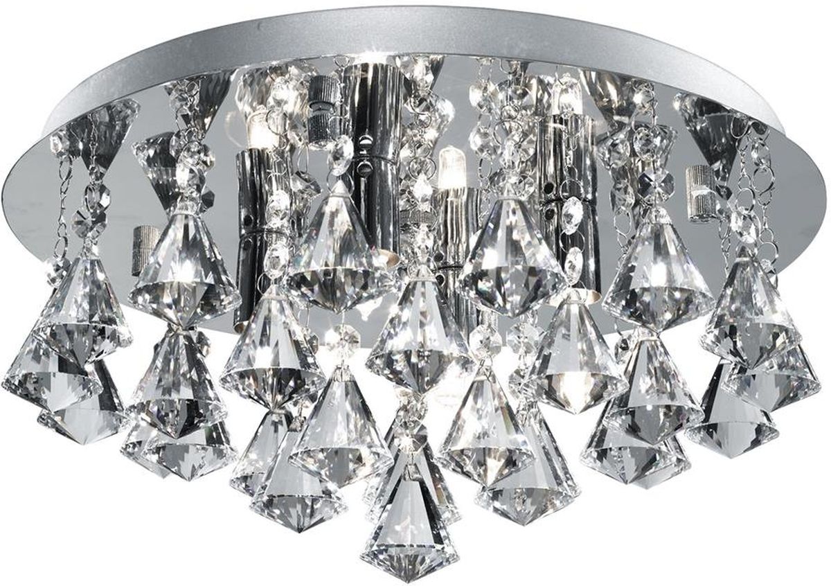 Darmowa Dostawa - Lampa podsufitowa 4x33 W kryształ Searchlight Hanna 33044CC