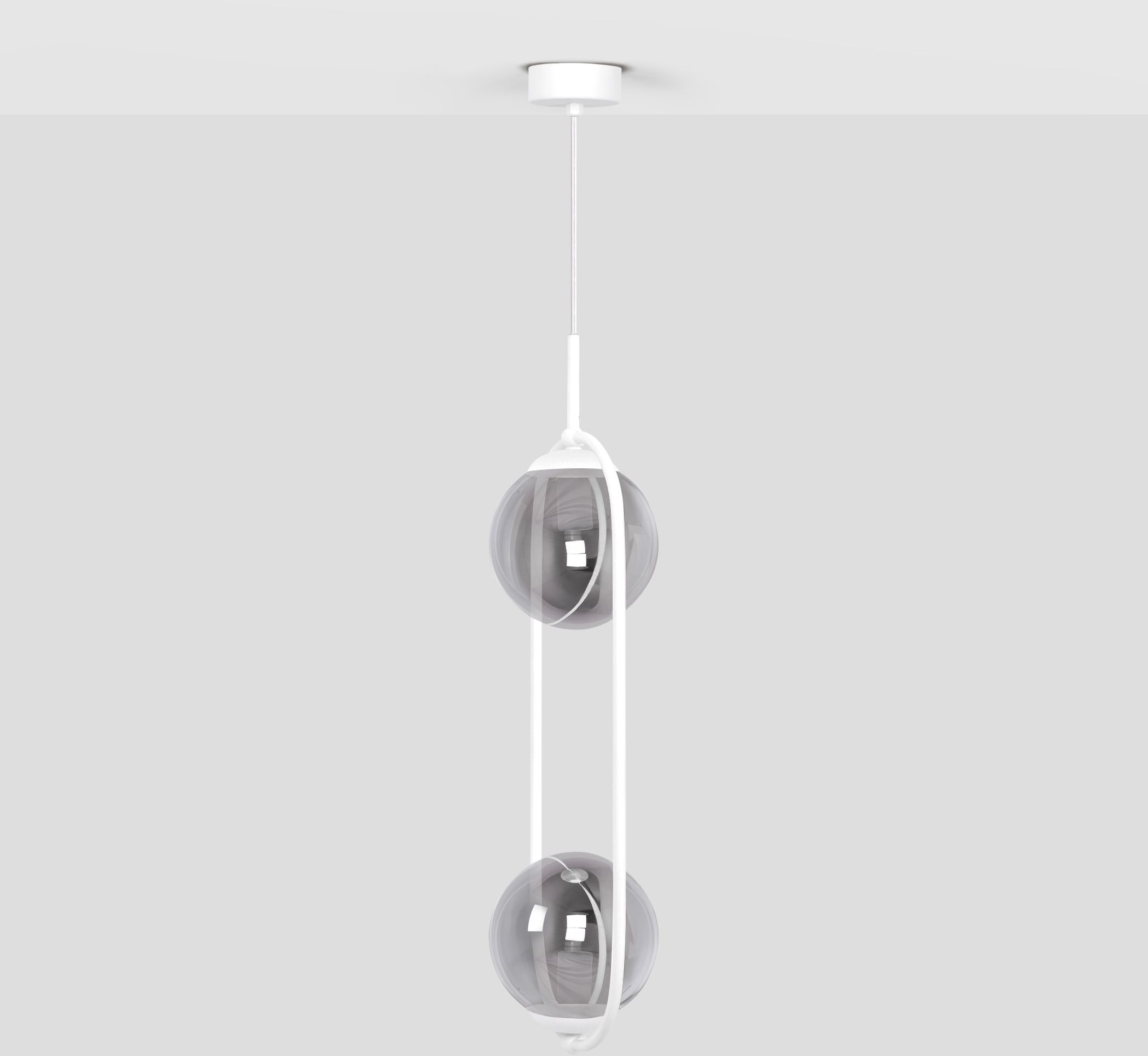 Darmowa Dostawa - Lampa wisząca 2x40 W biała Kaja Arlena K5303