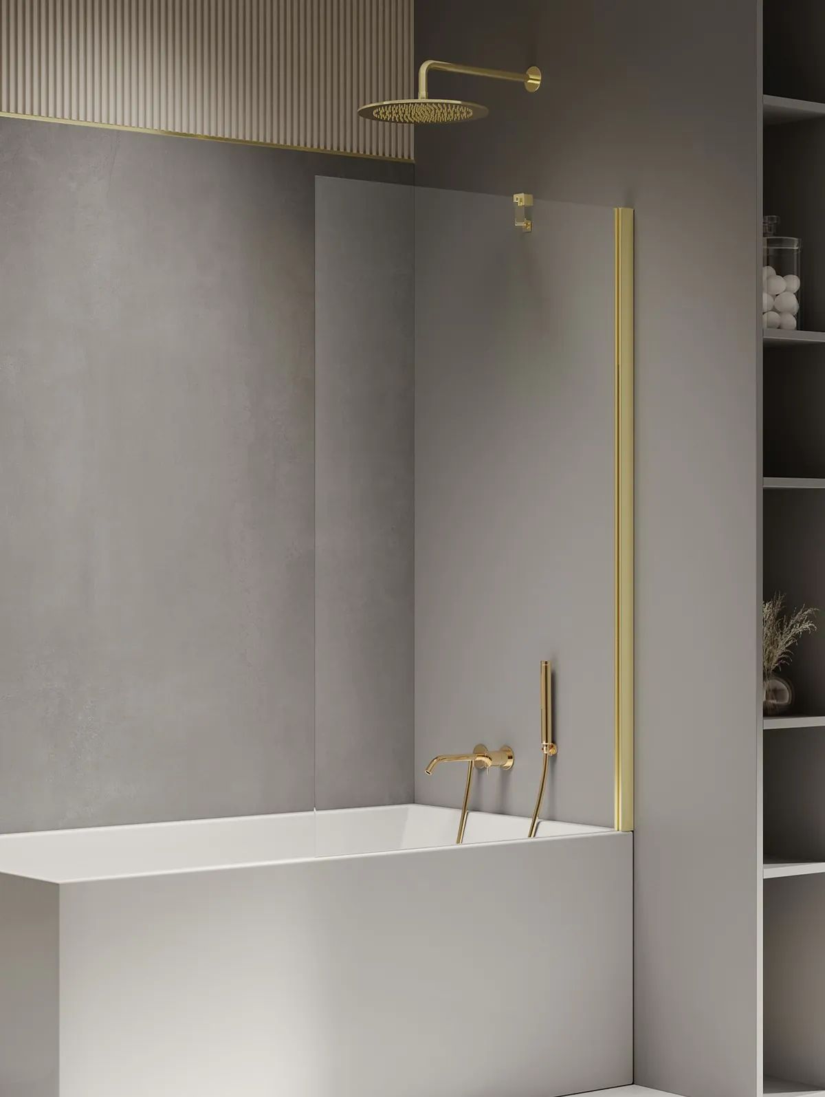 Darmowa Dostawa - Parawan nawannowy jednoczęściowy New Trendy New Soleo Light Gold P0117