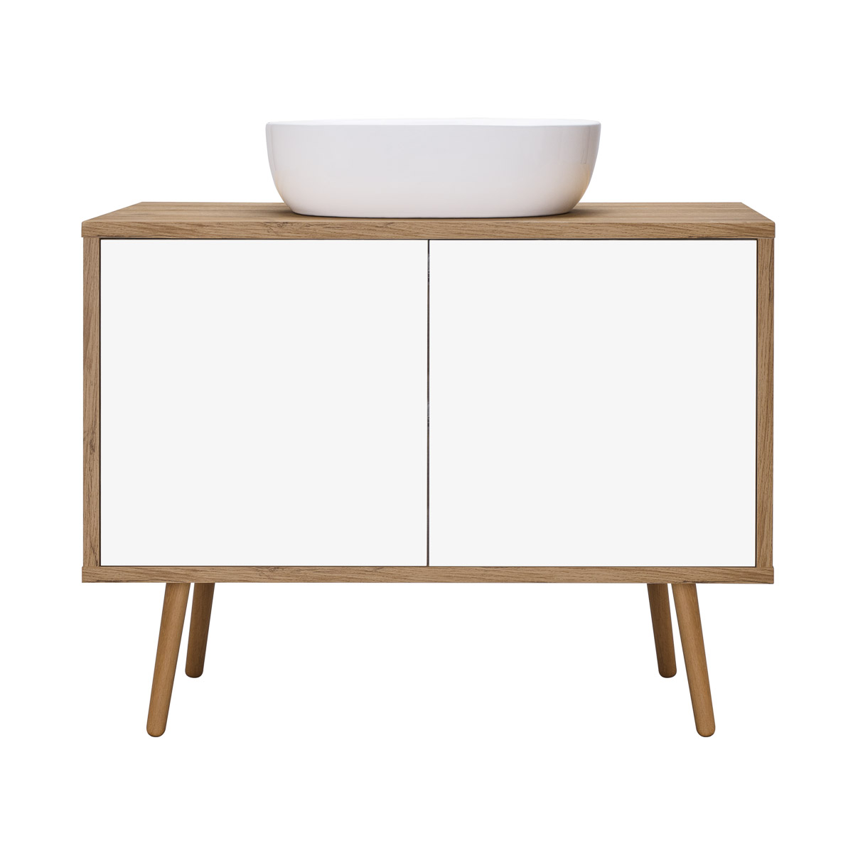 Darmowa Dostawa - Szafka 95x45x49.7 cm podumywalkowa wisząca biała Oltens Hedvig 60204060