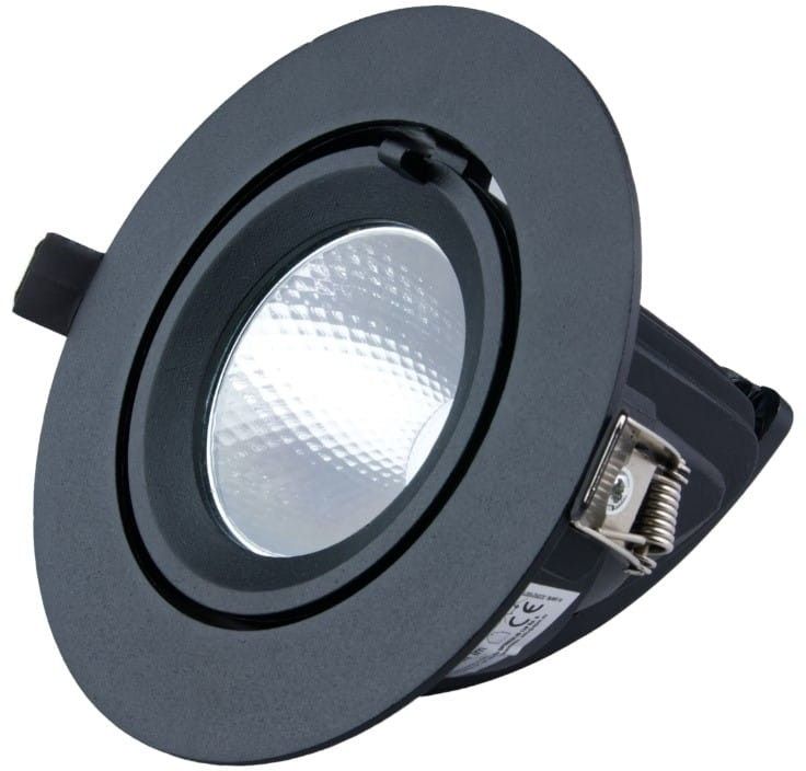 Darmowa Dostawa - Lampa do zabudowy 1x20 W czarna DPM X-Line STLXB20B