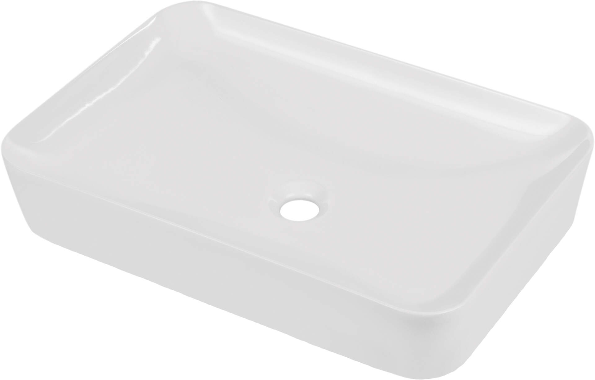 Darmowa Dostawa - Umywalka 59.7x39.6 cm prostokątna nablatowa biała Deante Tess CDS6U6S