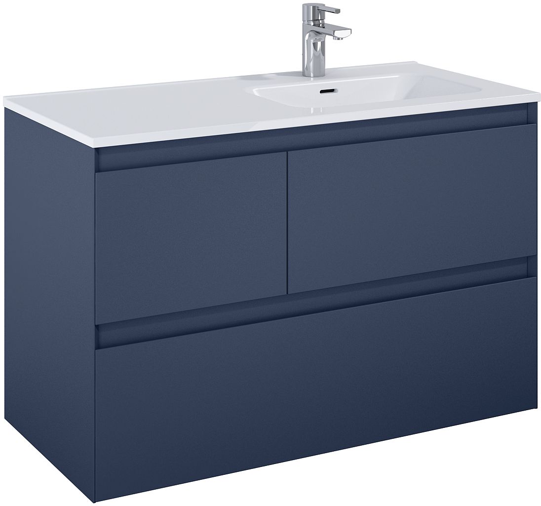 Darmowa Dostawa - Szafka 100x45.8x63.5 cm podumywalkowa wisząca niebieska Elita Split RE011005157030