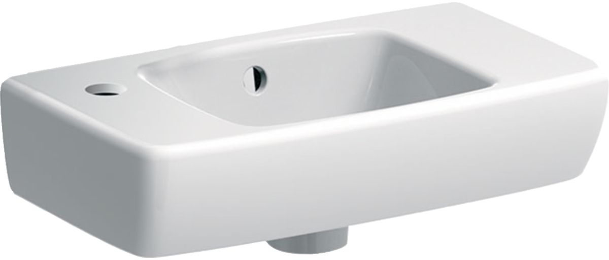 Darmowa Dostawa - Umywalka 45x25 cm prostokątna ścienna biała Geberit Selnova Compact 500319015