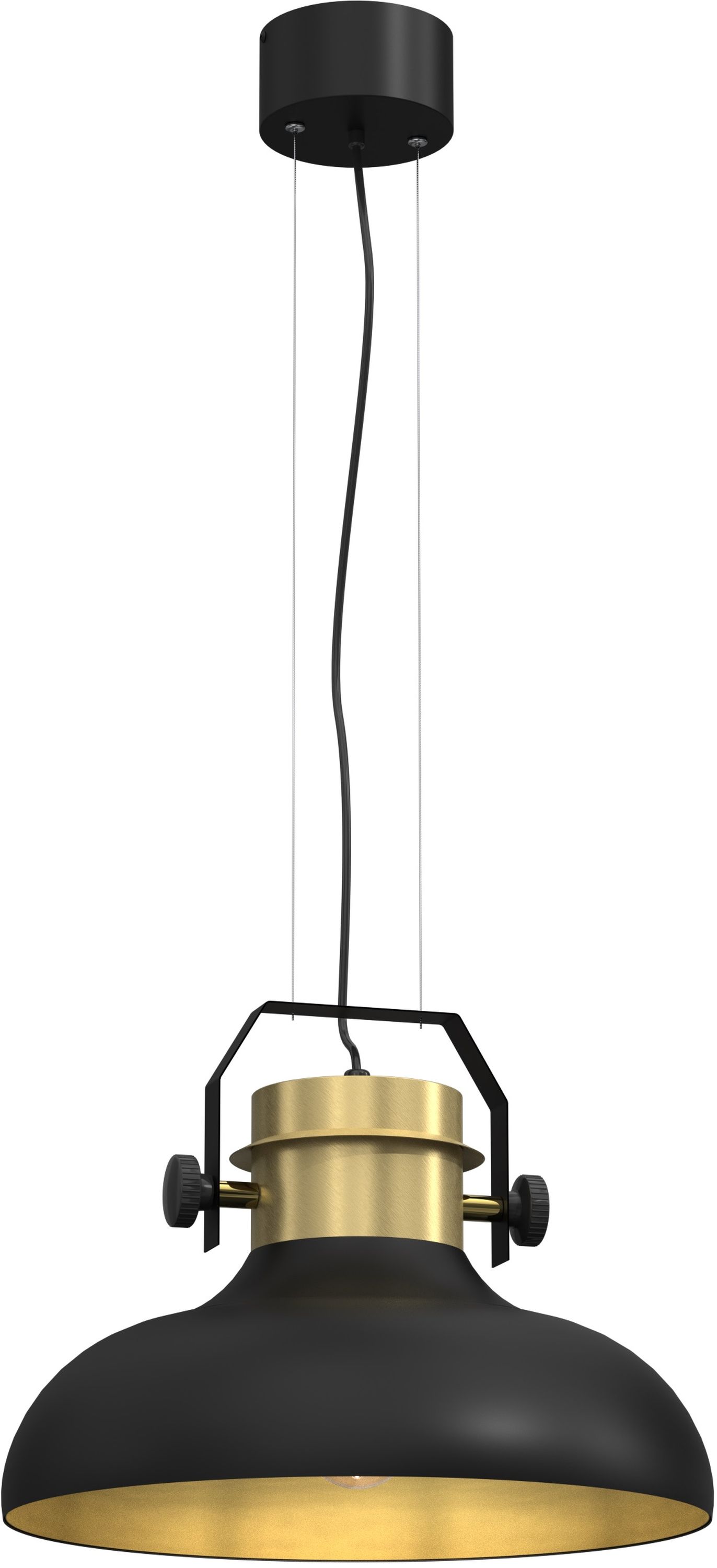 Darmowa Dostawa - Lampa wisząca 1x60 W czarny Luminex Helsing 4133