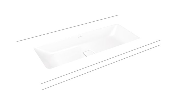 Darmowa Dostawa - Umywalka 86.9x38.2 cm prostokątna podblatowa biała Kaldewei Cono 902406003001