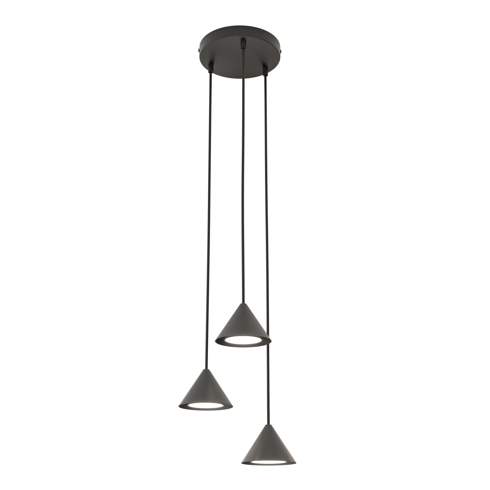 Darmowa Dostawa - Lampa wisząca 3x10 W czarna Emibig Elit 13303PREM