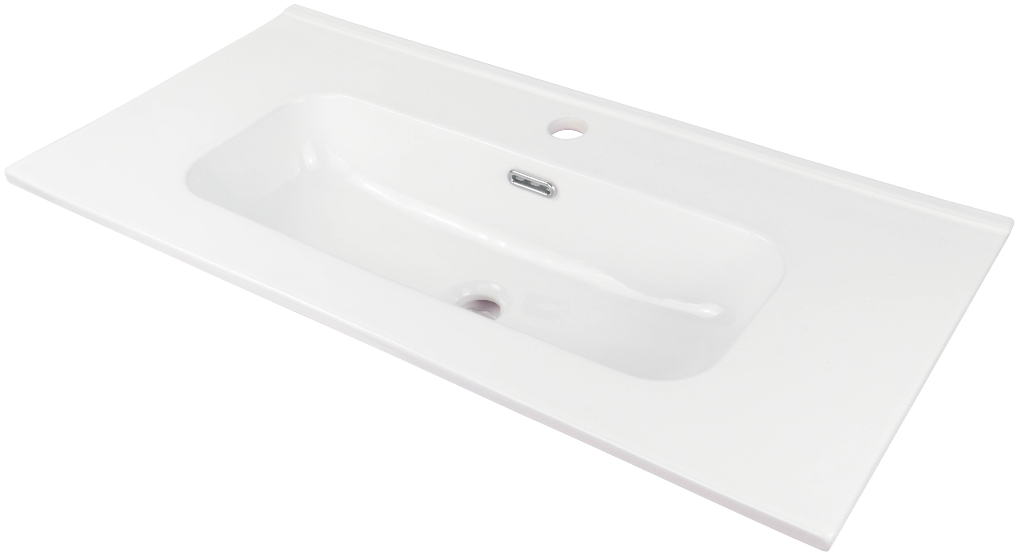 Darmowa Dostawa - Umywalka 80x38.5 cm prostokątna meblowa-wpuszczana biała Deante Tubo CTU6U8M