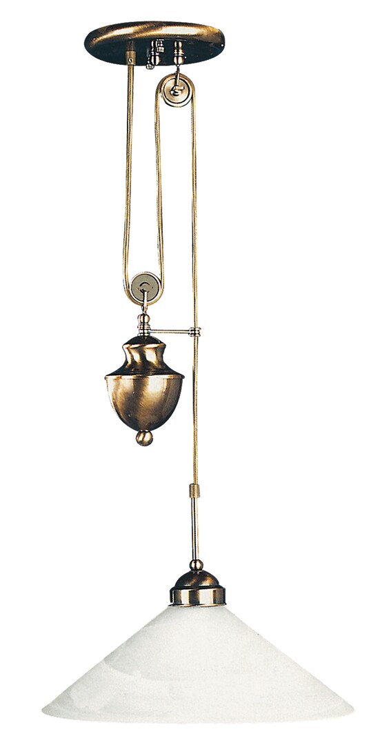 Darmowa Dostawa - Lampa wisząca 1x100 W biała-brązowa Rabalux Marian 2706