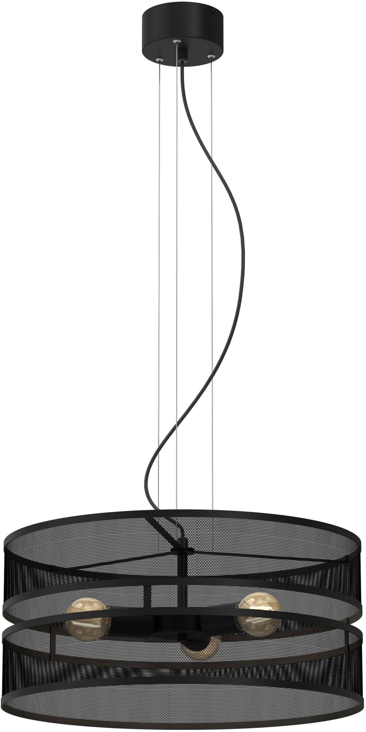 Darmowa Dostawa - Lampa wisząca 1x60 W czarny Luminex Glum 3153