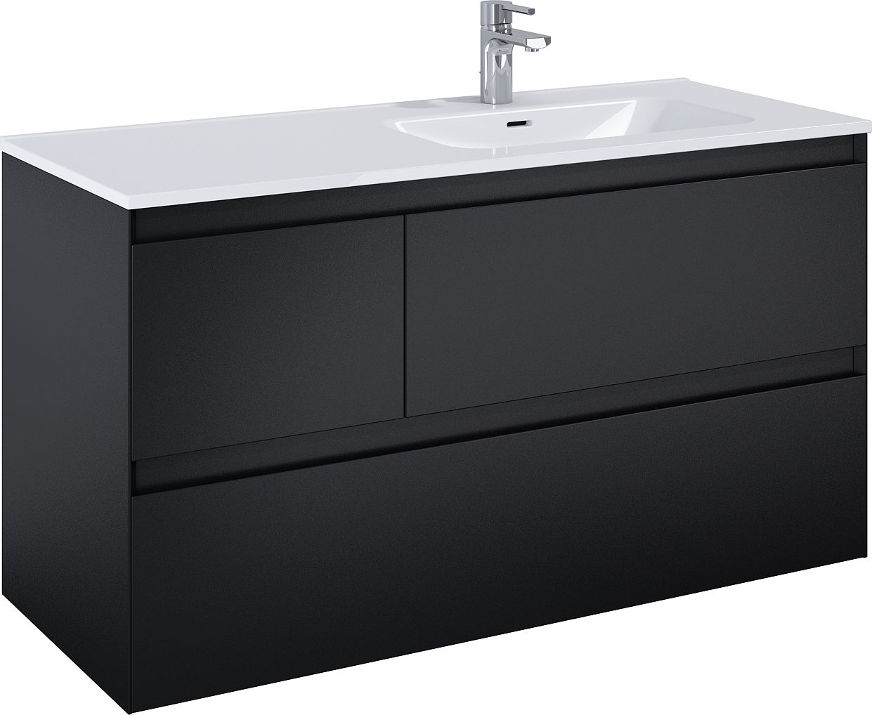 Darmowa Dostawa - Szafka 120x45.8x63.5 cm podumywalkowa wisząca czarna Elita Split RE012005157160
