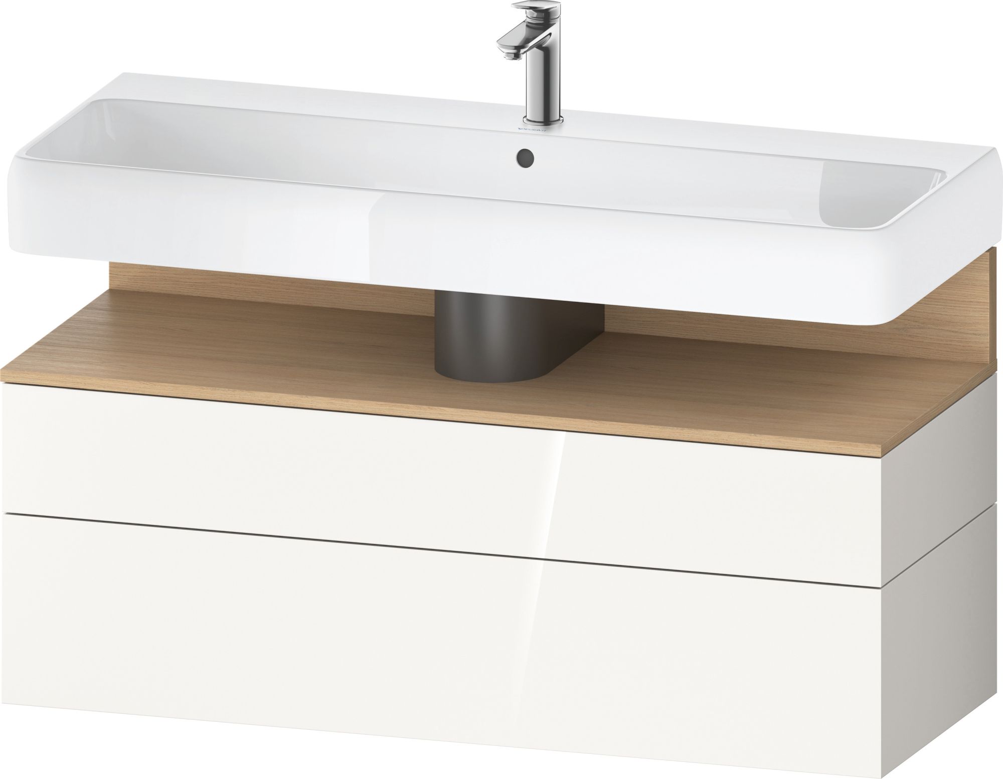 Darmowa Dostawa - Szafka 119x47x59 cm podumywalkowa wisząca biały Duravit Qatego QA4396030220010