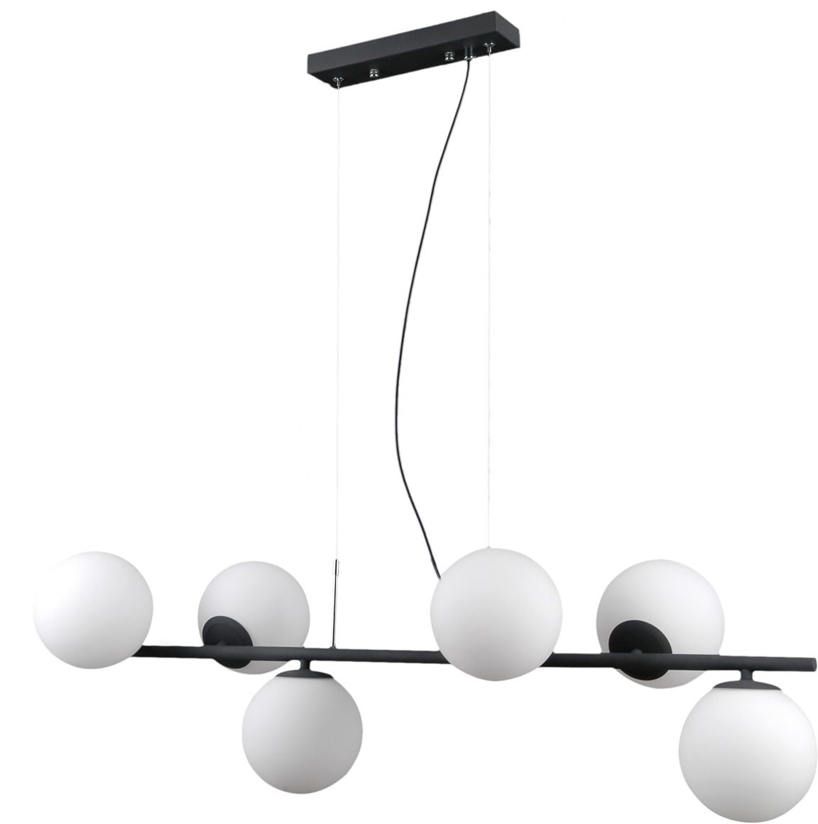 Darmowa Dostawa - Lampa wisząca 6x5 W grafitowa Italux Raddi PND55106BK