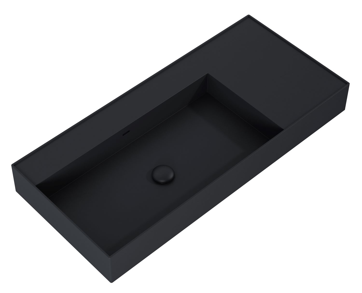 Darmowa Dostawa - Umywalka 100.5x45.5 cm prostokątna ścienna czarna Elita Level RE041461187160