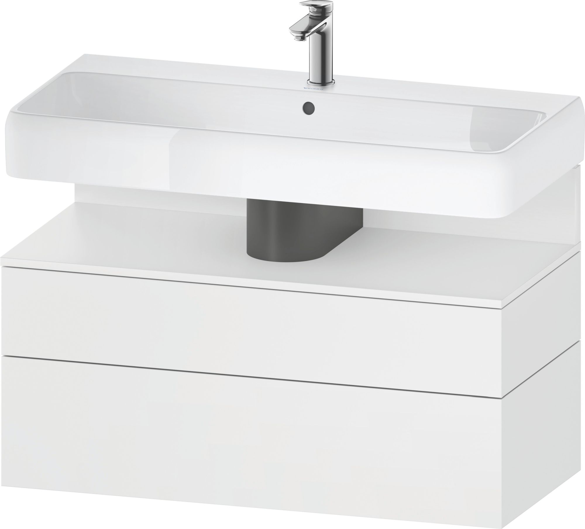 Darmowa Dostawa - Szafka 99x47x59 cm podumywalkowa wisząca biały Duravit Qatego QA4395018180010