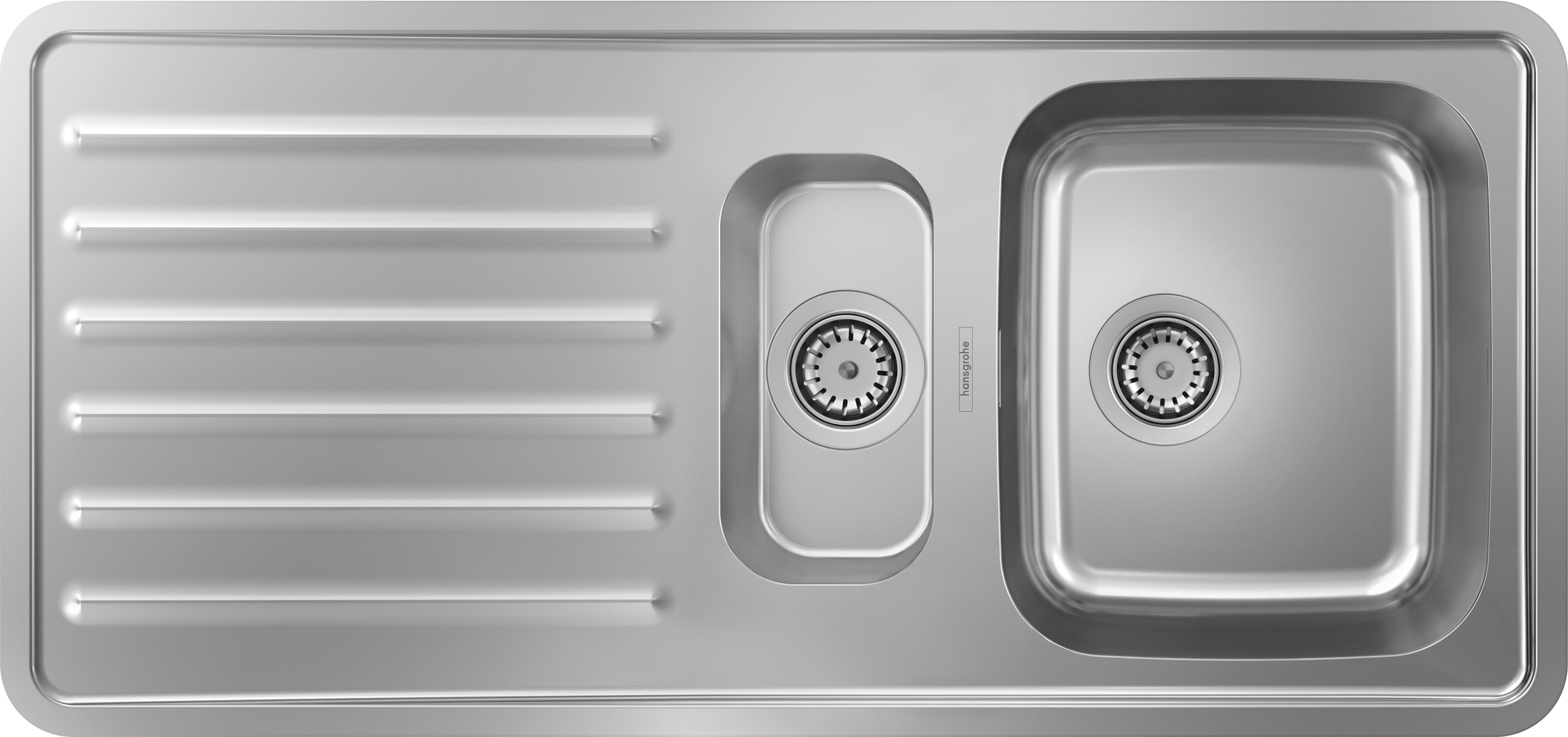 Darmowa Dostawa - Zlewozmywak stalowy 107.5x50.5 cm stal Hansgrohe S41 43342800