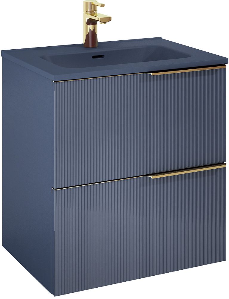 Darmowa Dostawa - Szafka 60x45.3x63.5 cm podumywalkowa wisząca niebieska Elita Soho RE010604047030