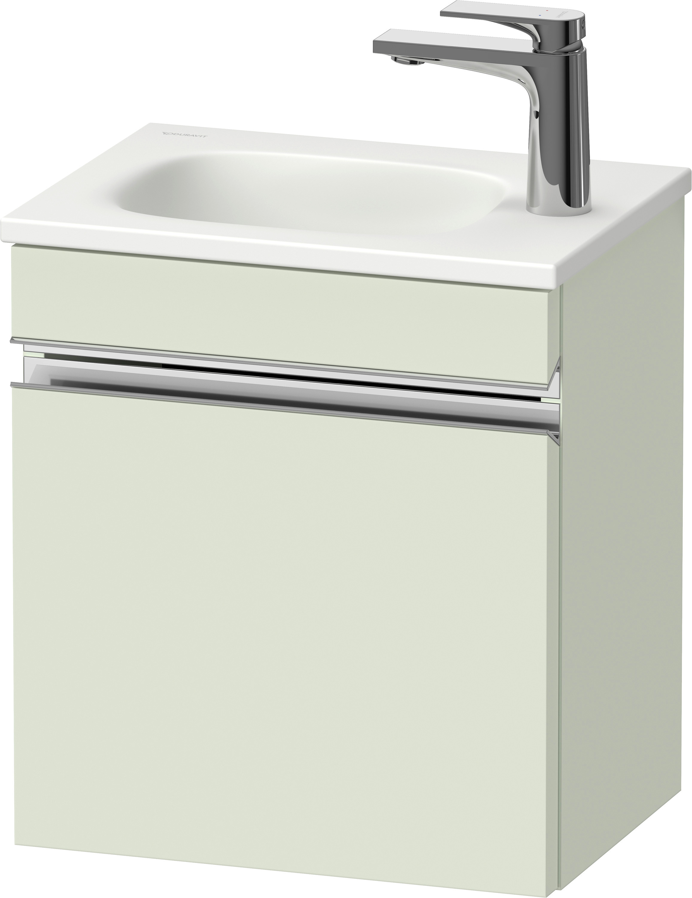 Darmowa Dostawa - Szafka 40x29.5x44 cm podumywalkowa wisząca zielona-chrom Duravit Sivida SV4649R10HH0000