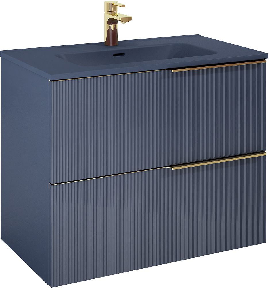 Darmowa Dostawa - Szafka 80x45.3x63.5 cm podumywalkowa wisząca niebieska Elita Soho RE010804047030