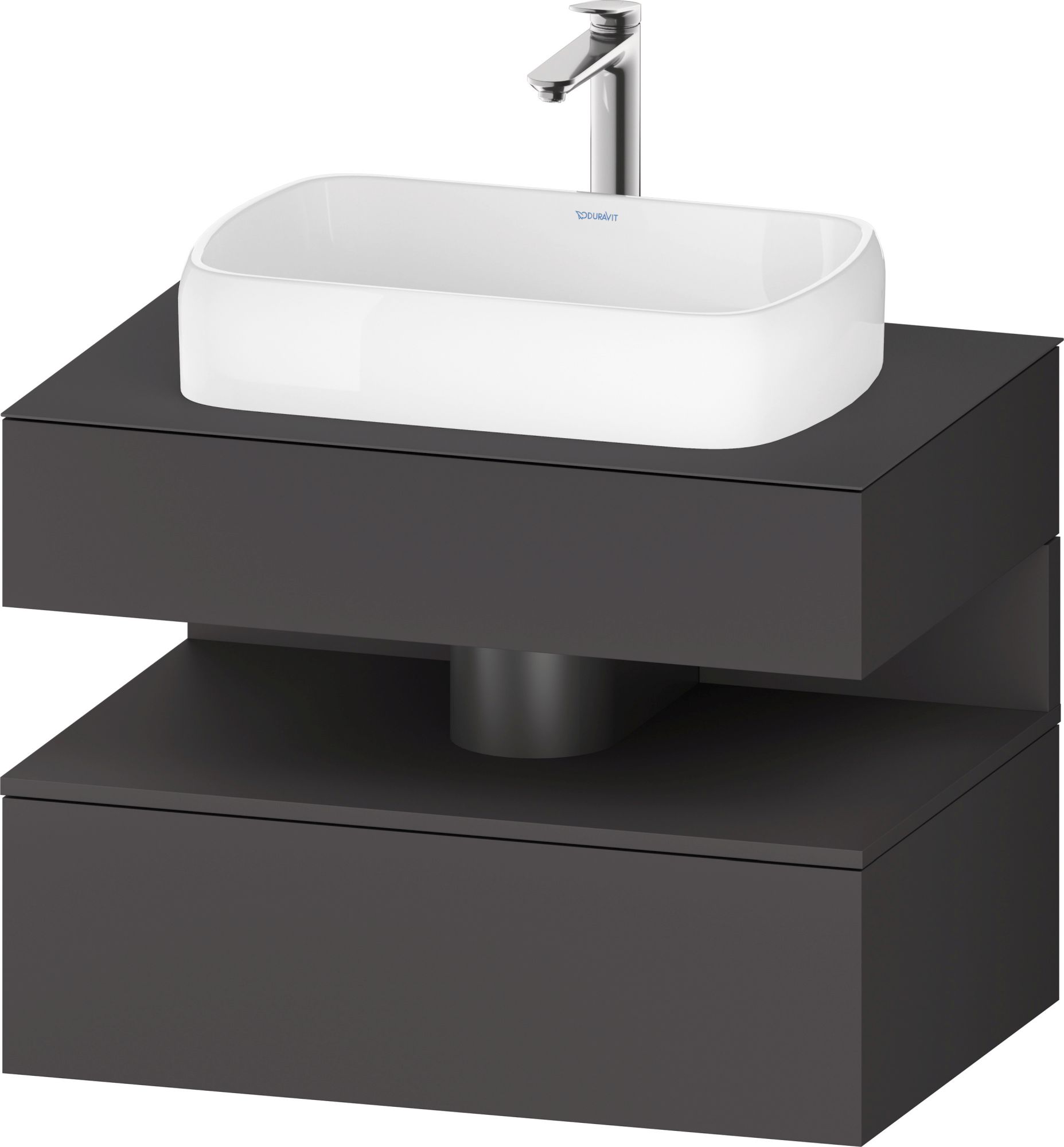 Darmowa Dostawa - Szafka 80x55x60 cm podumywalkowa wisząca grafit Duravit Qatego QA4730049490010