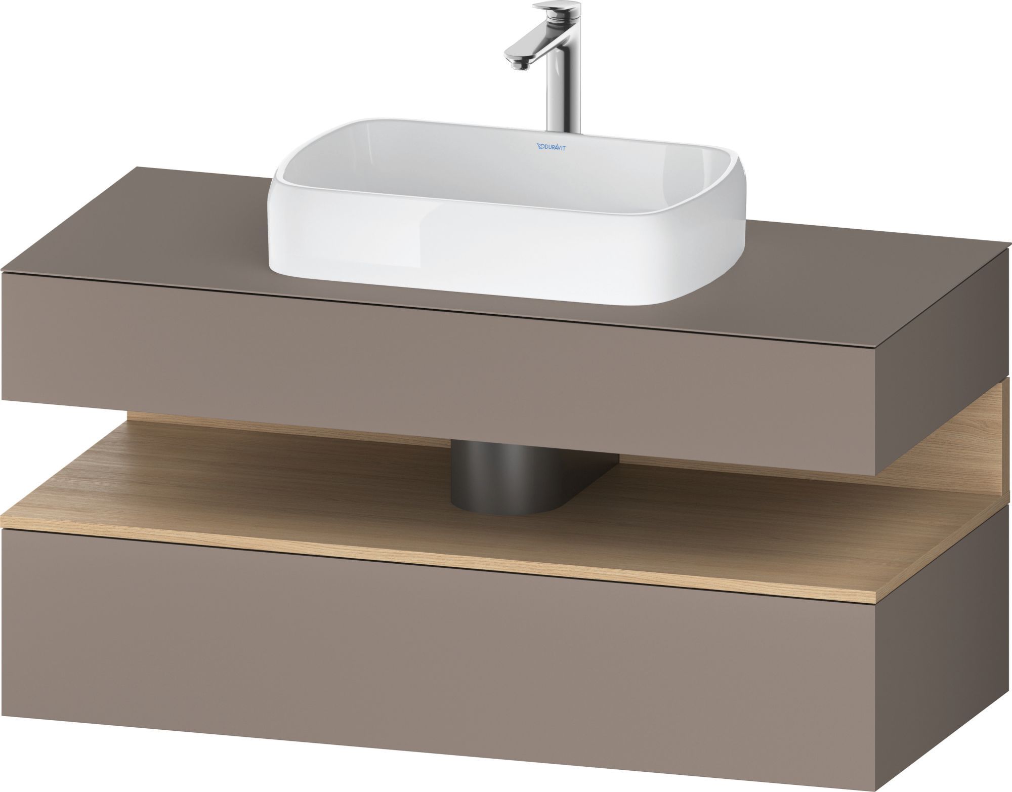 Darmowa Dostawa - Szafka 120x55x60 cm podumywalkowa wisząca dąb Duravit Qatego QA4732030430010