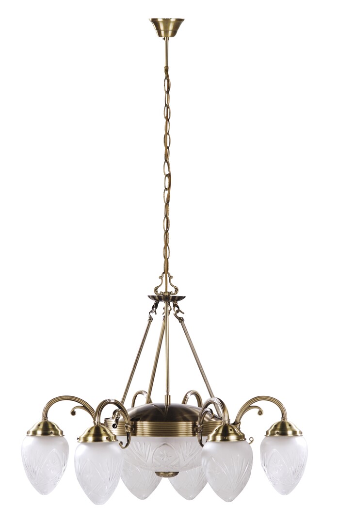 Darmowa Dostawa - Lampa wisząca powyżej 6x60 W mosiądz Rabalux Annabella 8636
