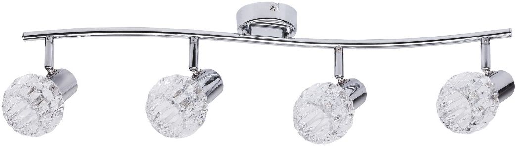 Darmowa Dostawa - Lampa podsufitowa 4x40 W chrom-przezroczysta Rabalux Lauren 6094