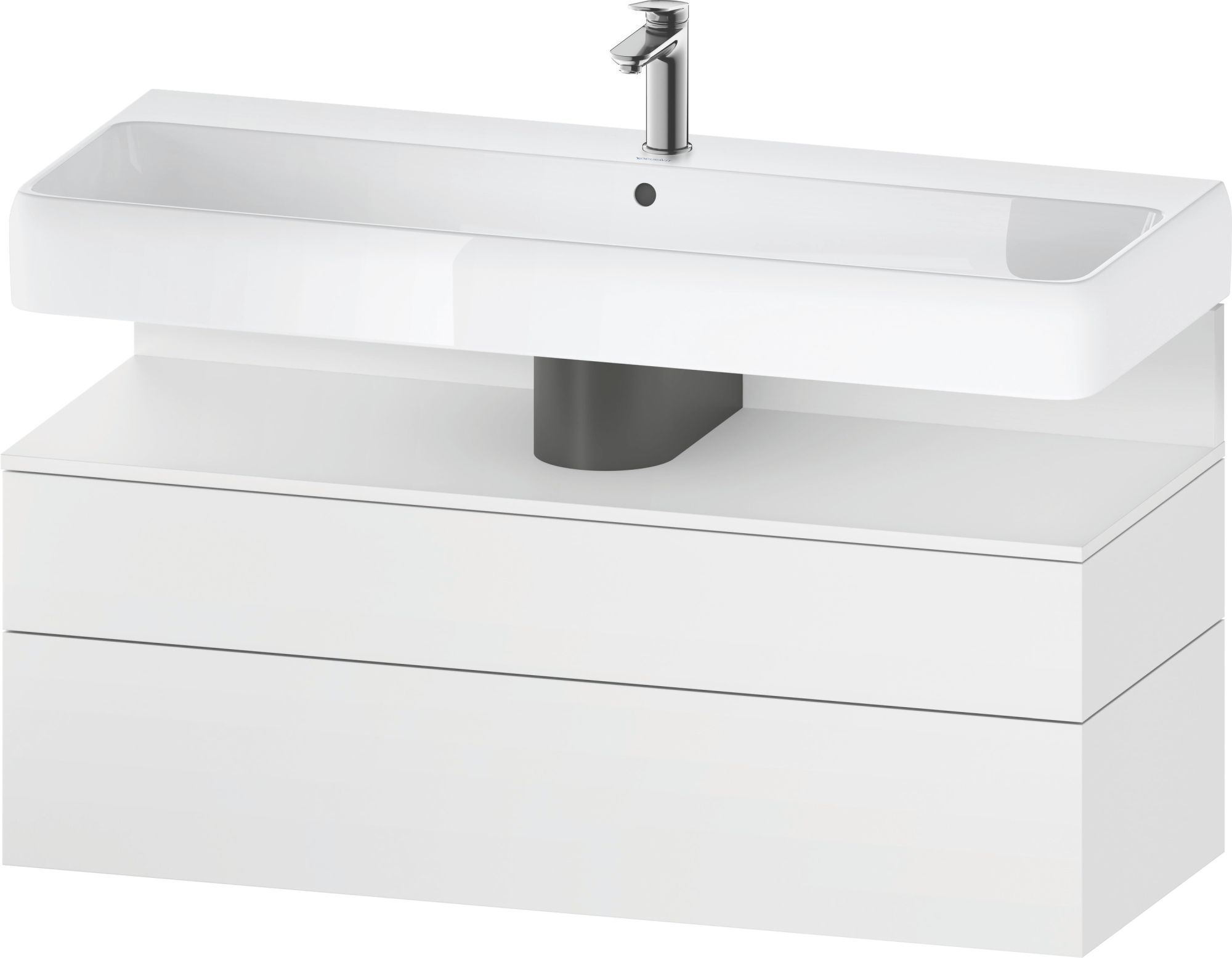 Darmowa Dostawa - Szafka 119x47x59 cm podumywalkowa wisząca biały Duravit Qatego QA4396018180010