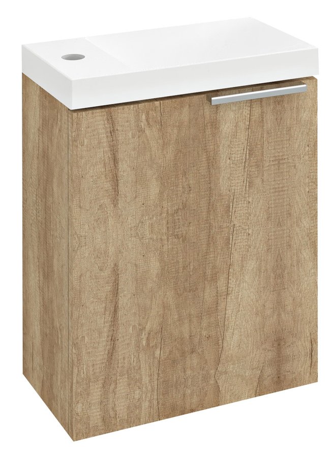 Darmowa Dostawa - Szafka 39.4x22x50 cm podumywalkowa wisząca dąb Sapho Latus LT1102222