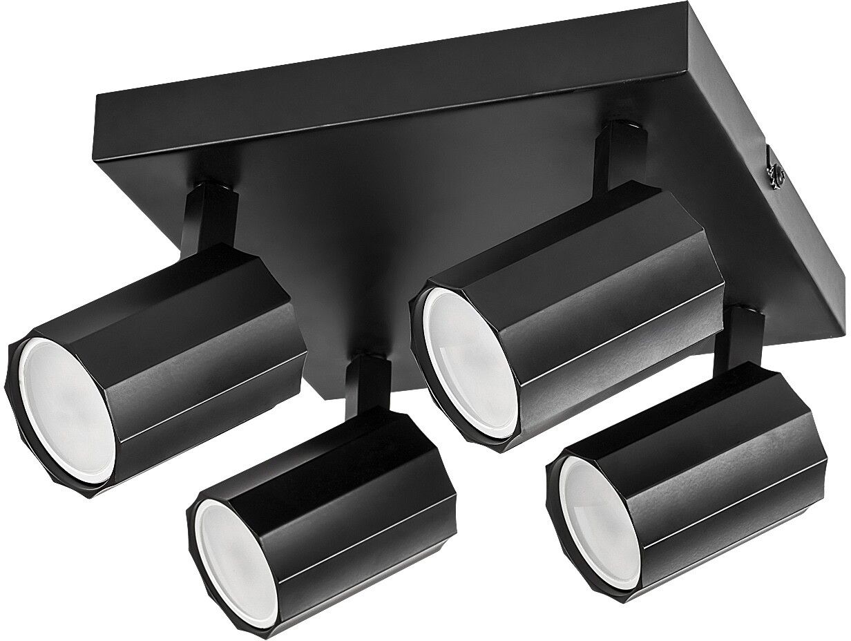 Darmowa Dostawa - Lampa podsufitowa 4x5 W czarna Rabalux Rogelio 73026