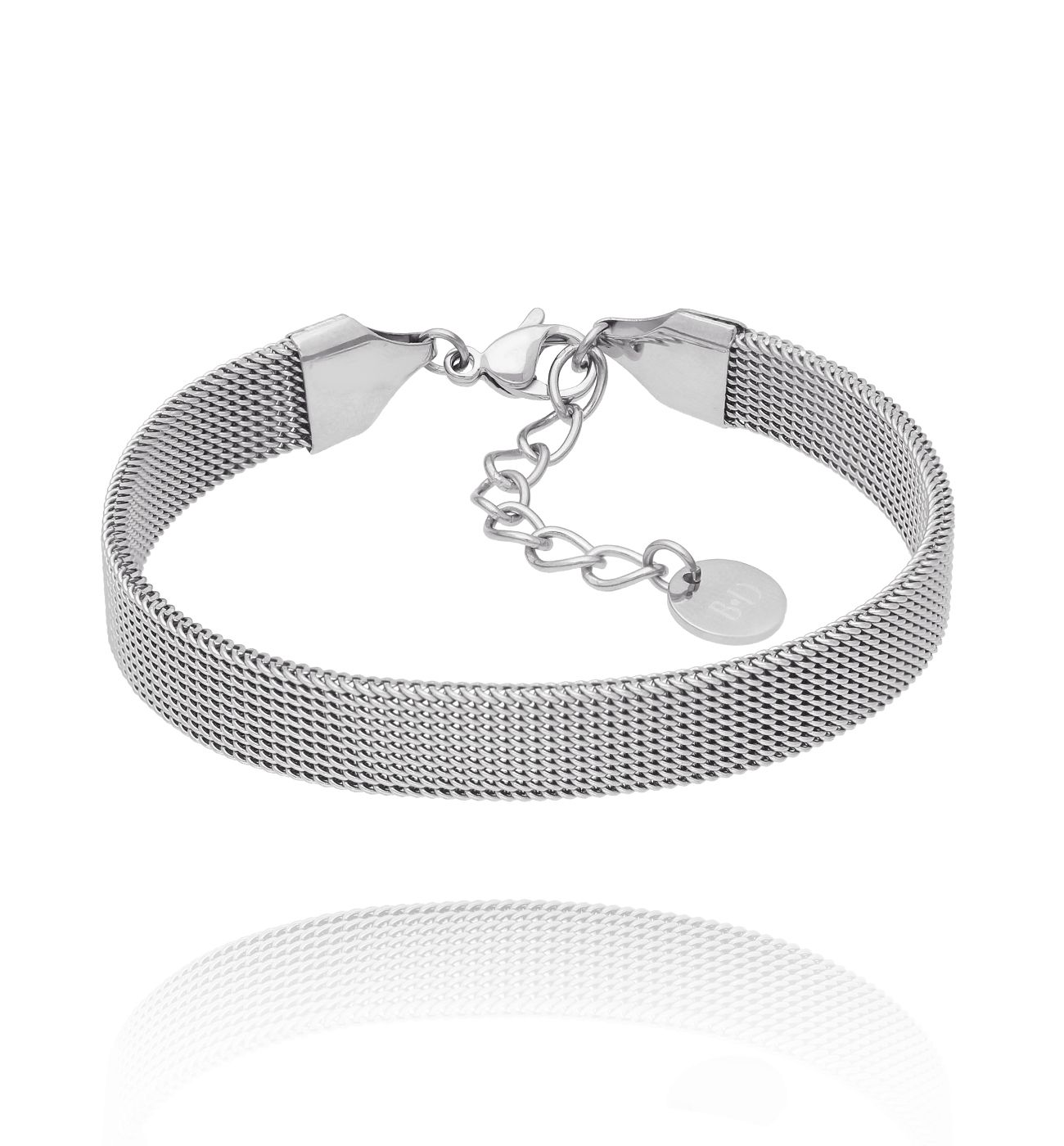 Bransoletka srebrna zapinana Chic Stainless - By Dziubeka