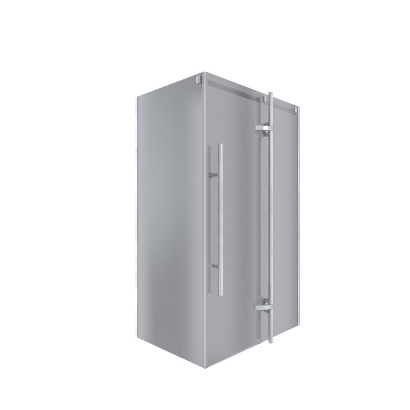 Kabina prysznicowa FERRARA Kabi 120x80 dark chrom bez brodzika 1 szt.