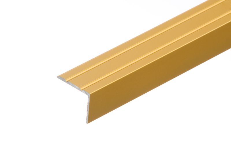 Profil schodowy klejony Cezar Złoty 2700x25x20mm aluminiowy 1 szt.