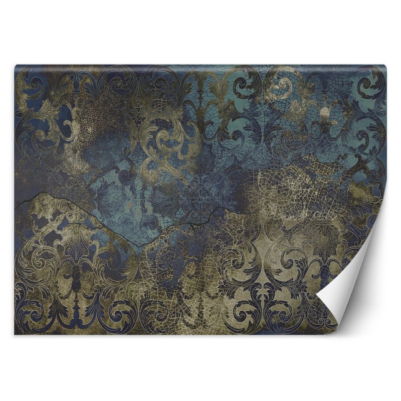 Fototapeta Feeby Błękitny ornament vintage 200x140 1 szt