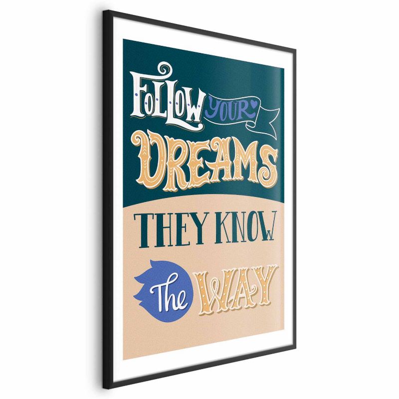 Plakat Artgeist Follow 60x90 cm z ramą czarną 1 szt