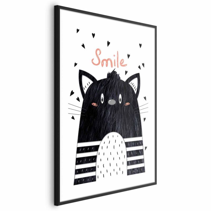Plakat Artgeist Smile 29,7x42 cm z ramą czarną 1 szt