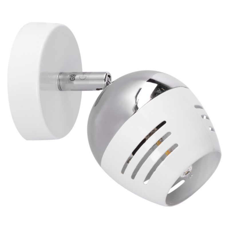 Kinkiet SPOT Light 1xG9 Max.28W Eleganckie Połączenie Chromu i Bieli od Polskiego Producenta, 1 szt.