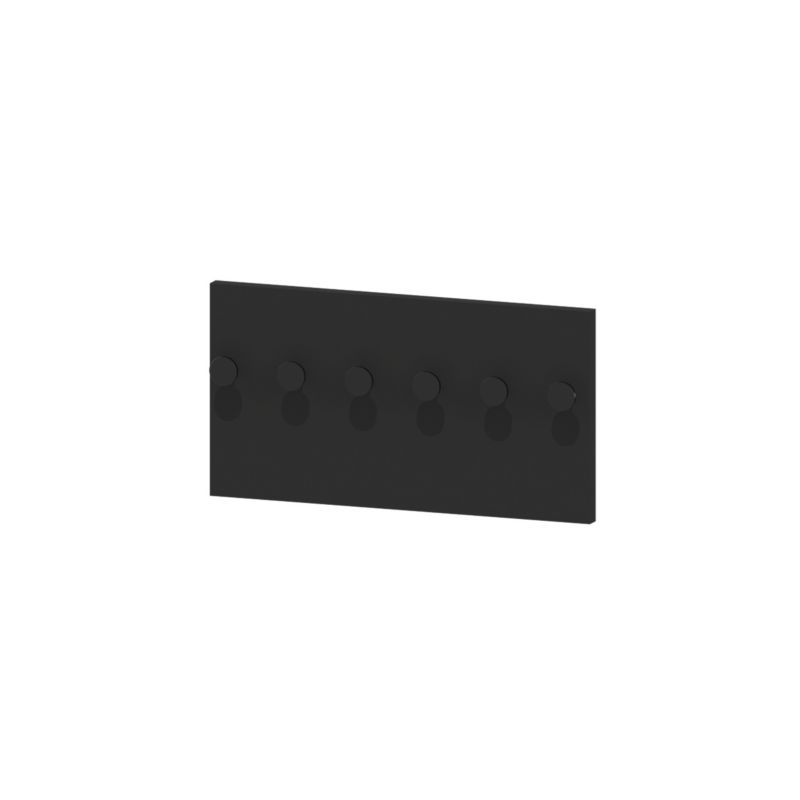 Wieszak Clickform Murso by Cezar Czarny RAL9005 Mat 360x192x16mm MDF 1 szt.