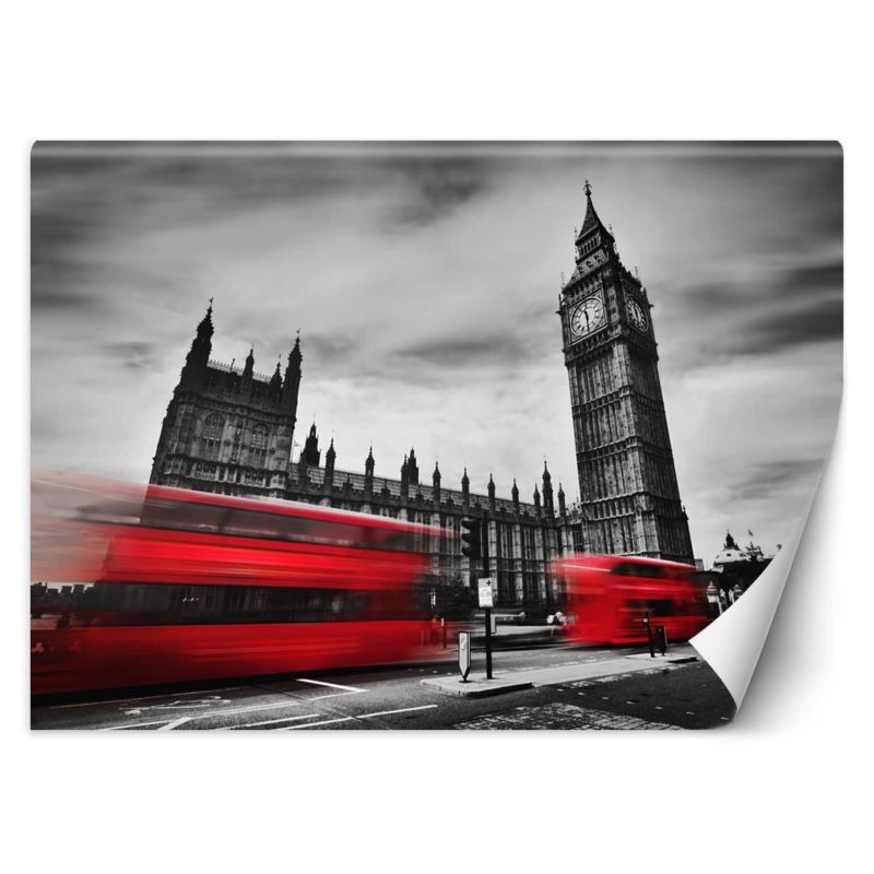 Fototapeta Feeby Londyn autobus czerwony 200x140 1 szt