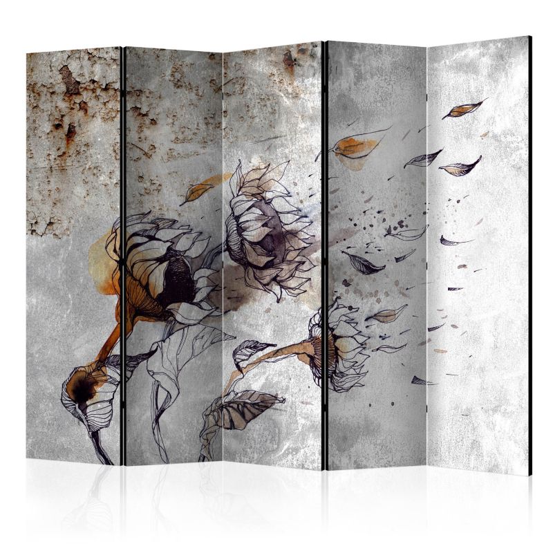 Parawan jednostronny Artgeist Kwiaty 225x172 cm Kwiaty 1 szt