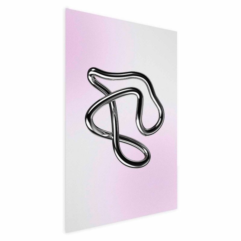Plakat Artgeist Srebrne Zawiłości 60x90 cm bez ramy 1 szt