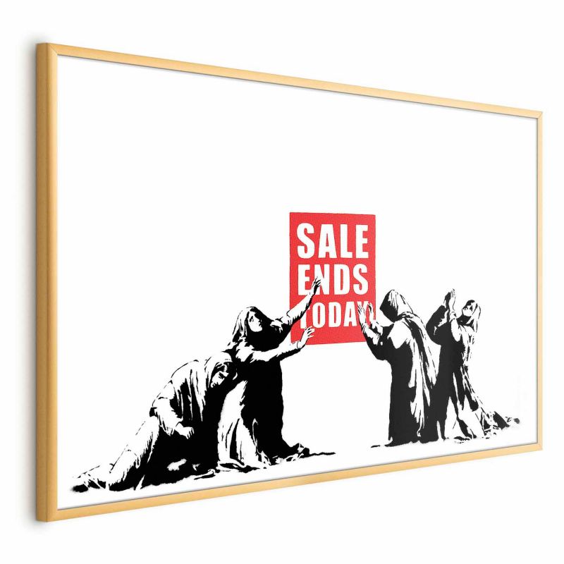 Plakat Artgeist Wyprzedaż 42x29,7 cm z ramą złotą 1 szt