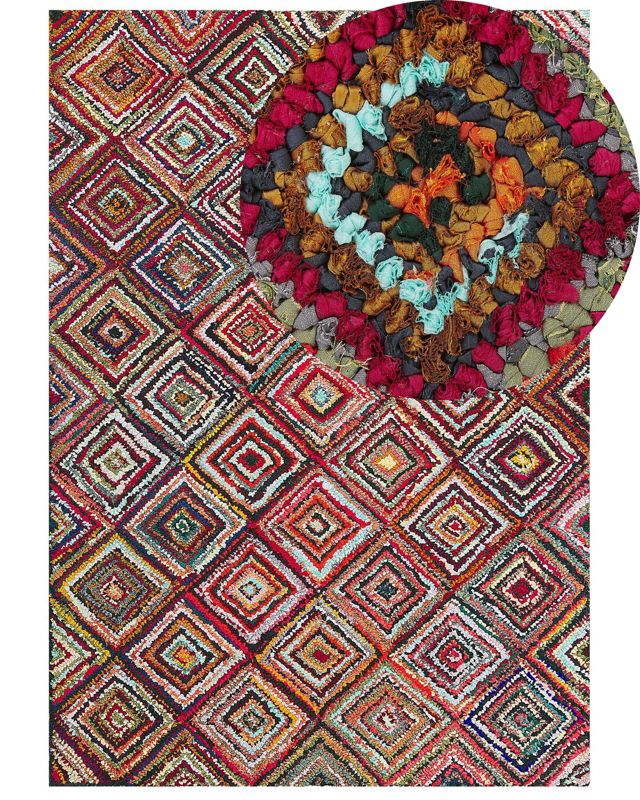 Dywan bawełniany 160 x 230 cm wielokolorowy Kaiseri 1 szt.