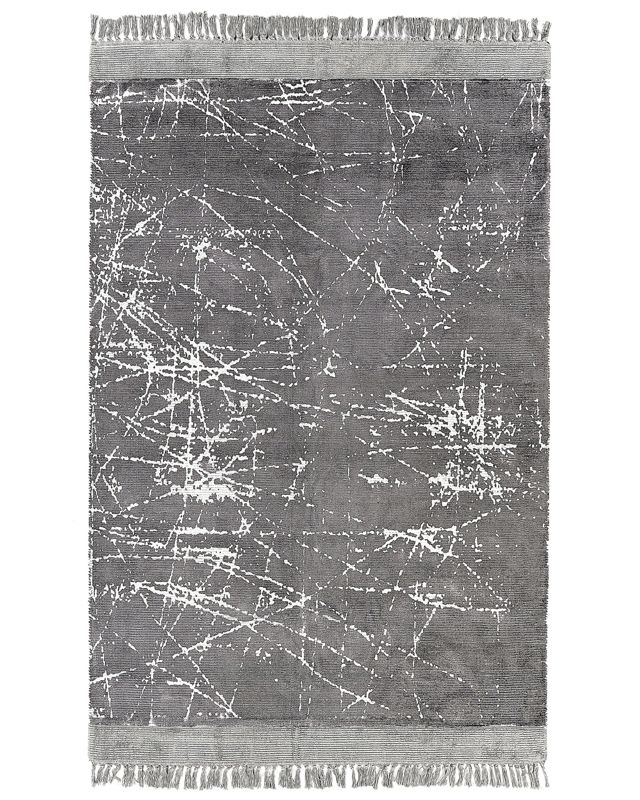 Dywan z wiskozy 160 x 230 cm szary Hanli 1 szt.