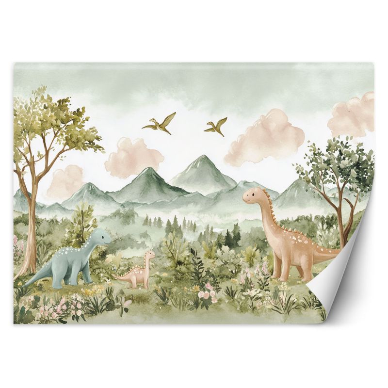 Fototapeta Feeby Wesołe Dinozaury Pejzaż górski 400x280 1 szt