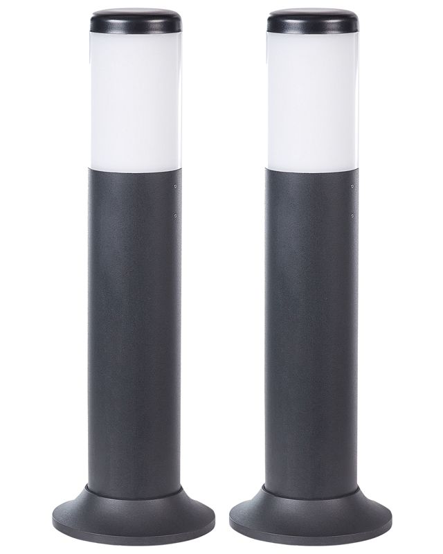 Zestaw 2 lamp stojących ogrodowych Gardner 49 cm Czarny 1 par.