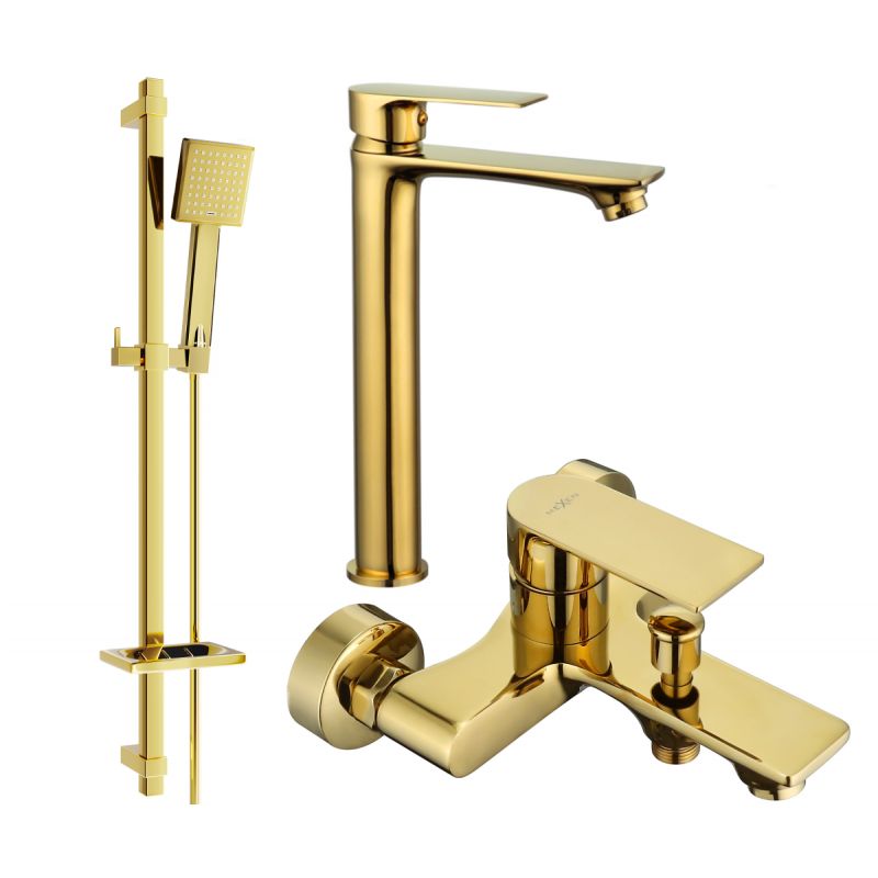 Zestaw wannowy Mexen Royo złoty 72213DQ45-50 1 szt.