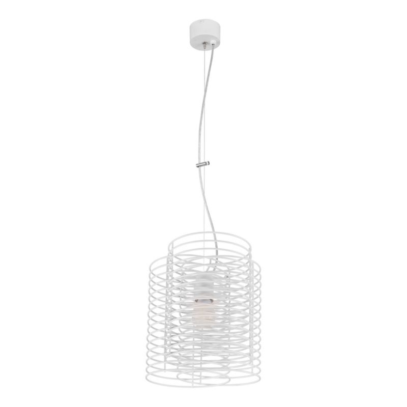 Lampa Wisząca SPOT Light 1xE27 Max.60W Klasyczna Biel w Nowoczesnym Stylu od Polskiego Producenta, 1 szt.