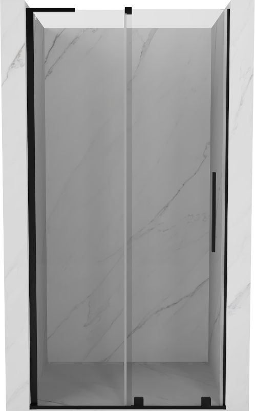 Drzwi prysznicowe rozsuwane Mexen Velar L czarne 120x200 cm 1 szt.